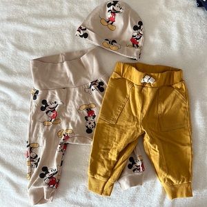 2 Pairs of Infant Pants- Carters & H&M 6mo